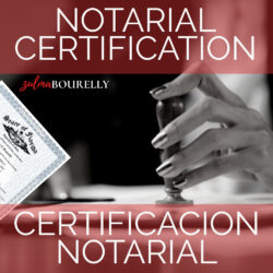 NOTARIAL CERTIFICATION