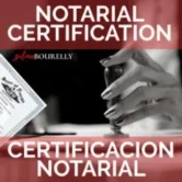 Certificación notarial